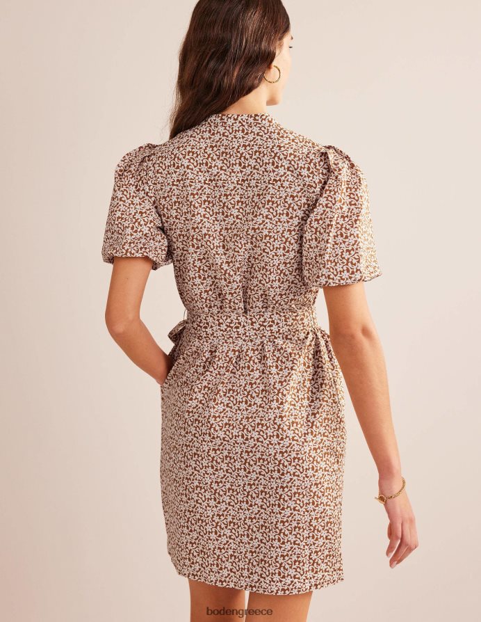 κολοκύθα & στέλεχος λουλουδιών είδη ένδυσης κοντομάνικο πουκάμισο φόρεμα Boden γυναίκες 464PH81116