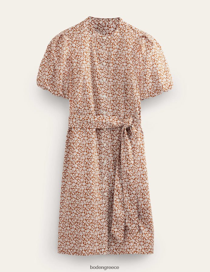κολοκύθα & στέλεχος λουλουδιών είδη ένδυσης κοντομάνικο πουκάμισο φόρεμα Boden γυναίκες 464PH81116