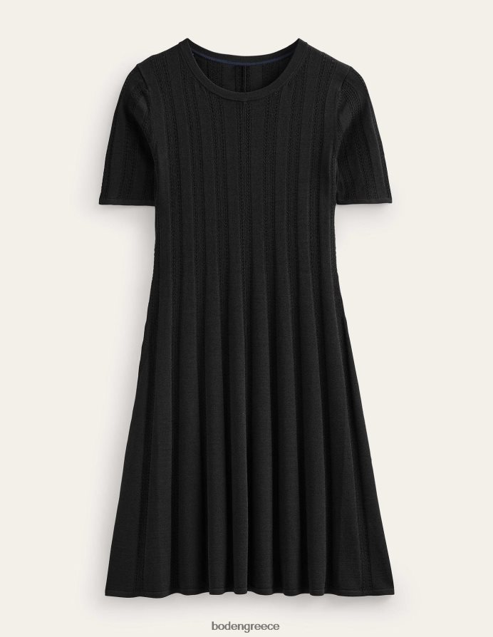 μαύρος είδη ένδυσης Μίνι φόρεμα με φουντωμένες βελονιές Boden γυναίκες 464PH81137