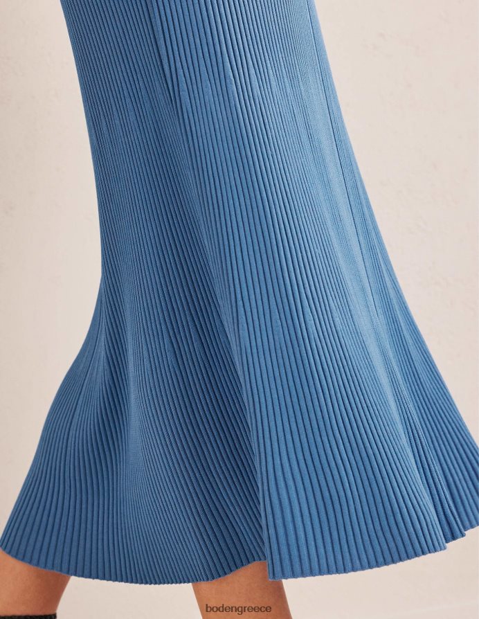 μπλε πορσελάνη είδη ένδυσης γωνιακό πλεκτό φόρεμα αυτοκρατορίας Boden γυναίκες 464PH81156