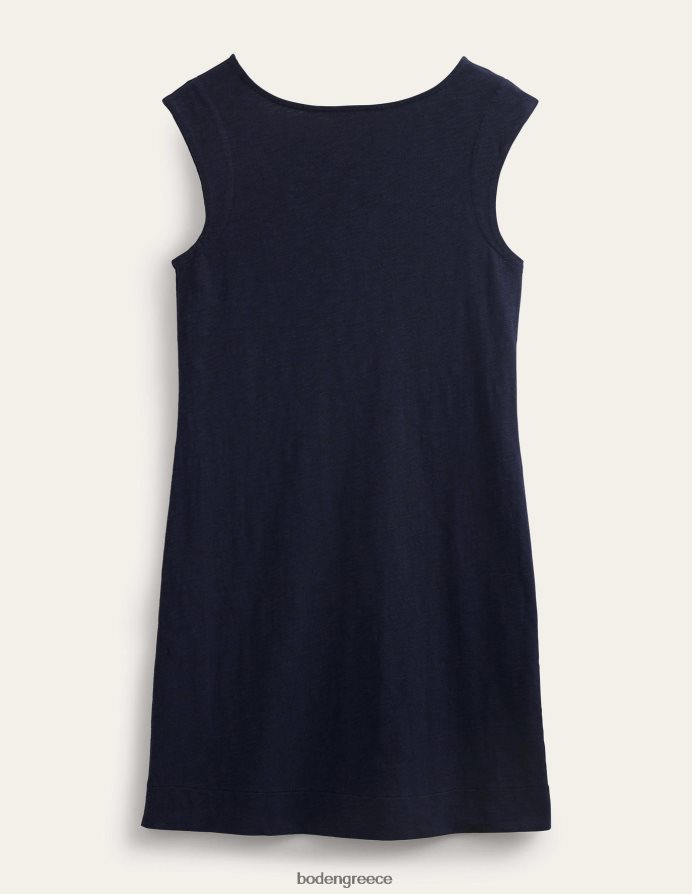 ΠΟΛΕΜΙΚΟ ΝΑΥΤΙΚΟ είδη ένδυσης αμάνικο φόρεμα αλλαγής ζέρσεϊ Boden γυναίκες 464PH81170