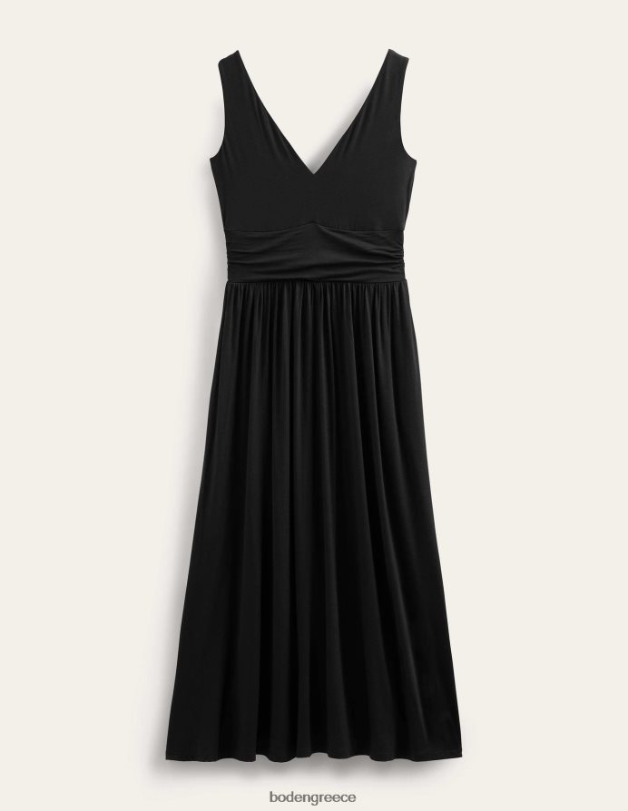 μαύρος είδη ένδυσης αμάνικο φόρεμα ζέρσεϊ μάξι Boden γυναίκες 464PH81211