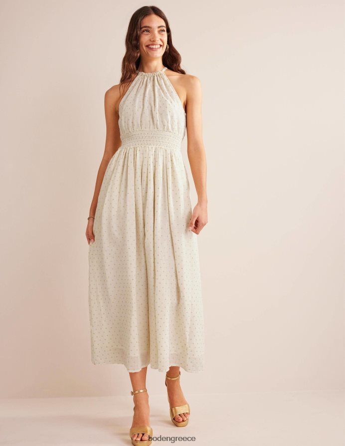 Κλιπ από ελεφαντόδοντο & χρυσό είδη ένδυσης μάξι φόρεμα με μεταλλική λεπτομέρεια Boden γυναίκες 464PH81247