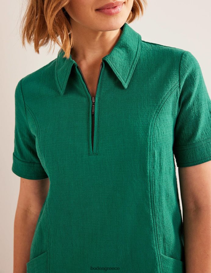 μπουκάλι πράσινο είδη ένδυσης Μίνι φόρεμα με φερμουάρ με λεπτομέρεια Boden γυναίκες 464PH81318