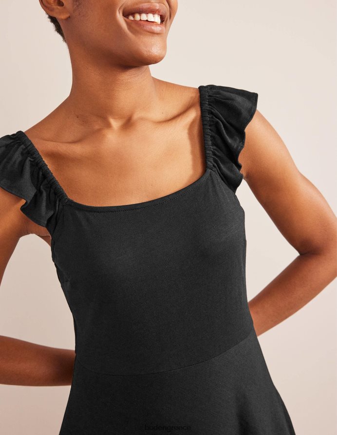 μαύρος είδη ένδυσης μίντι φόρεμα ζέρσεϊ με λεπτομέρεια Boden γυναίκες 464PH81327