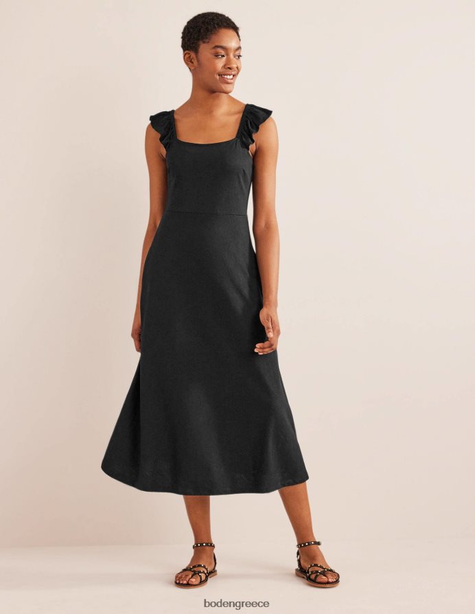 μαύρος είδη ένδυσης μίντι φόρεμα ζέρσεϊ με λεπτομέρεια Boden γυναίκες 464PH81327