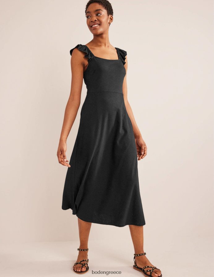 μαύρος είδη ένδυσης μίντι φόρεμα ζέρσεϊ με λεπτομέρεια Boden γυναίκες 464PH81327