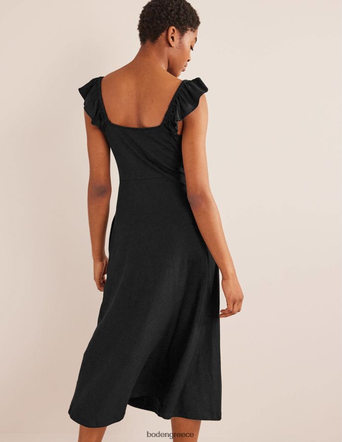 μαύρος είδη ένδυσης μίντι φόρεμα ζέρσεϊ με λεπτομέρεια Boden γυναίκες 464PH81327