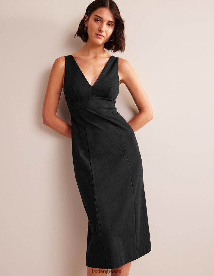 μαύρος είδη ένδυσης μίντι φόρεμα με τιράντες πίσω Boden γυναίκες 464PH81338