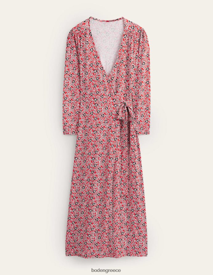στροβιλισμός ντομάτας & τριφυλλιού είδη ένδυσης μάξι φόρεμα με τζέρσεϊ Boden γυναίκες 464PH81349