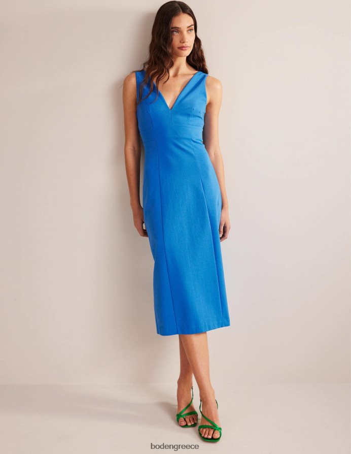 μαροκινό μπλε είδη ένδυσης μίντι φόρεμα με τιράντες πίσω Boden γυναίκες 464PH81352