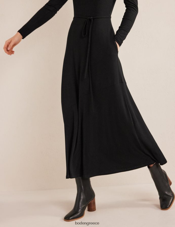 μαύρος είδη ένδυσης λεπτομέρεια φούστα τζέρσεϊ μίντι φόρεμα Boden γυναίκες 464PH81360