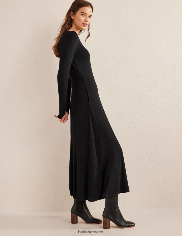 μαύρος είδη ένδυσης λεπτομέρεια φούστα τζέρσεϊ μίντι φόρεμα Boden γυναίκες 464PH81360