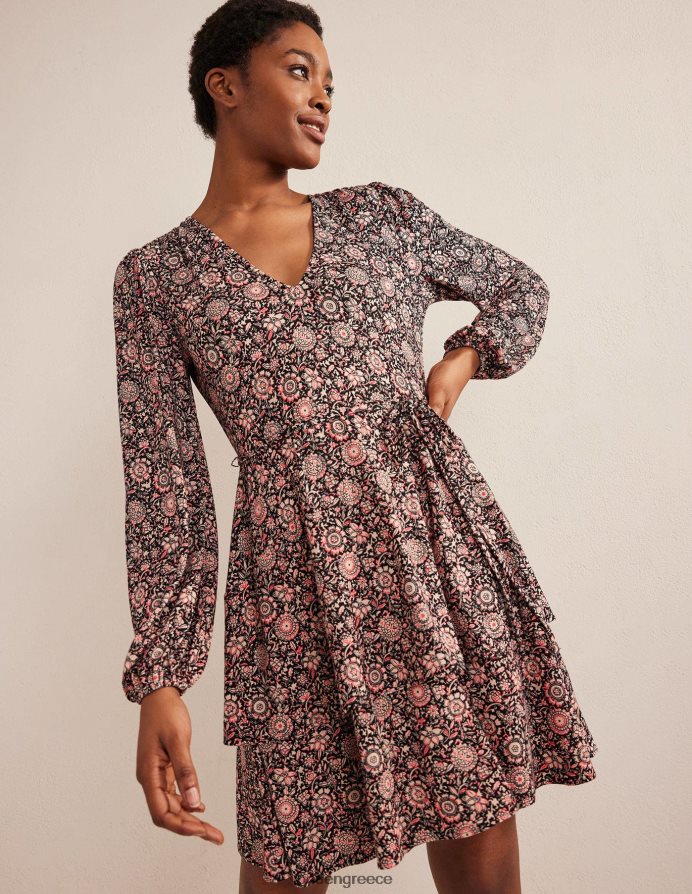 ποπ κορν & φλοράλ ταπισερί είδη ένδυσης Μίνι φόρεμα ζέρσεϊ σε επίπεδα Boden γυναίκες 464PH81361