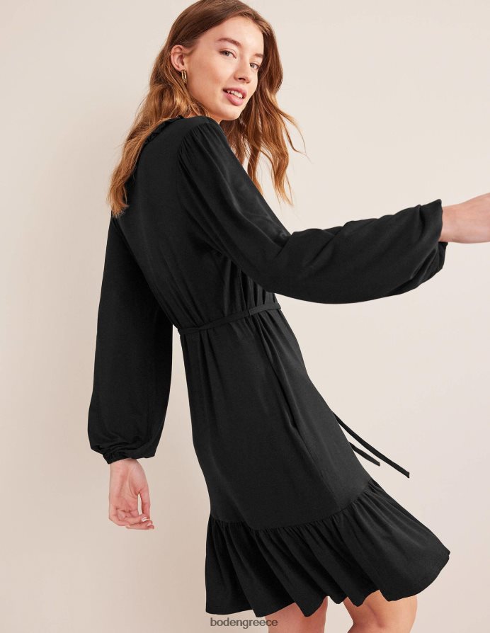 μαύρος είδη ένδυσης φόρεμα ζέρσεϊ με εγκοπή Boden γυναίκες 464PH81363
