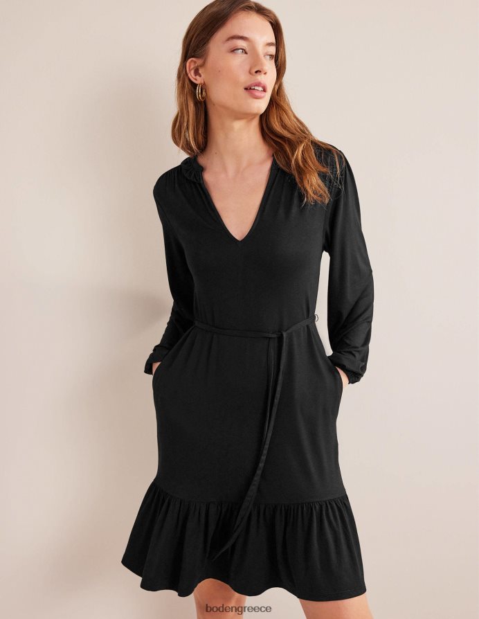 μαύρος είδη ένδυσης φόρεμα ζέρσεϊ με εγκοπή Boden γυναίκες 464PH81363