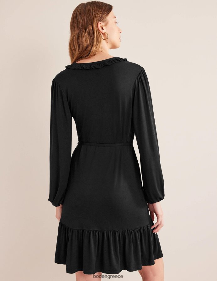 μαύρος είδη ένδυσης φόρεμα ζέρσεϊ με εγκοπή Boden γυναίκες 464PH81363