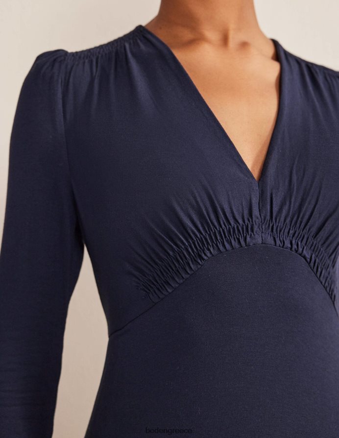 ΠΟΛΕΜΙΚΟ ΝΑΥΤΙΚΟ είδη ένδυσης τζέρσεϊ μίντι φόρεμα τσαγιού Boden γυναίκες 464PH81378