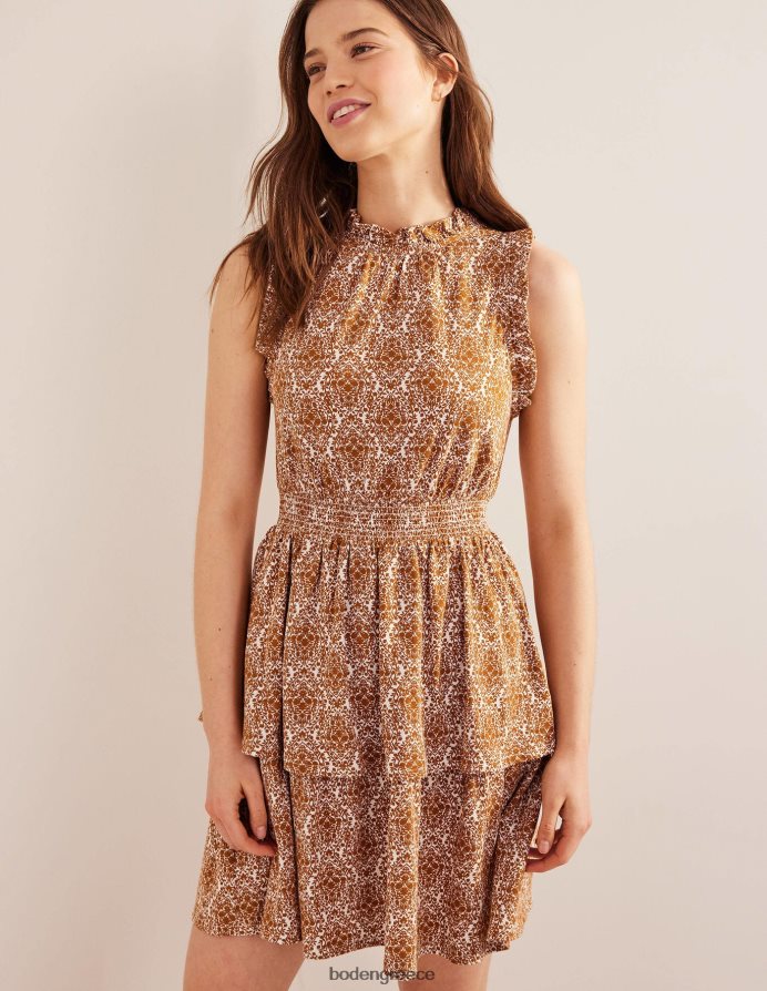 βεράντα κολοκύθας και αμπέλου είδη ένδυσης Μίνι φόρεμα με βολάν Boden γυναίκες 464PH81404