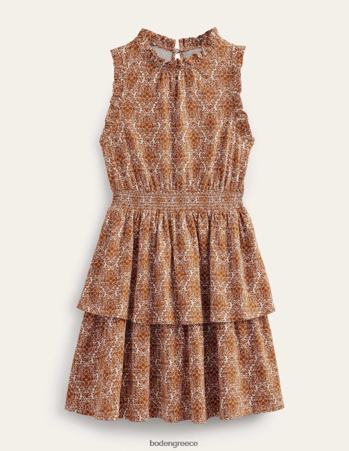 βεράντα κολοκύθας και αμπέλου είδη ένδυσης Μίνι φόρεμα με βολάν Boden γυναίκες 464PH81404