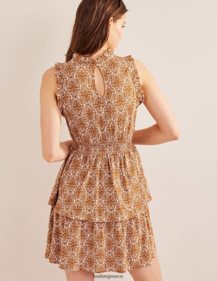 βεράντα κολοκύθας και αμπέλου είδη ένδυσης Μίνι φόρεμα με βολάν Boden γυναίκες 464PH81404