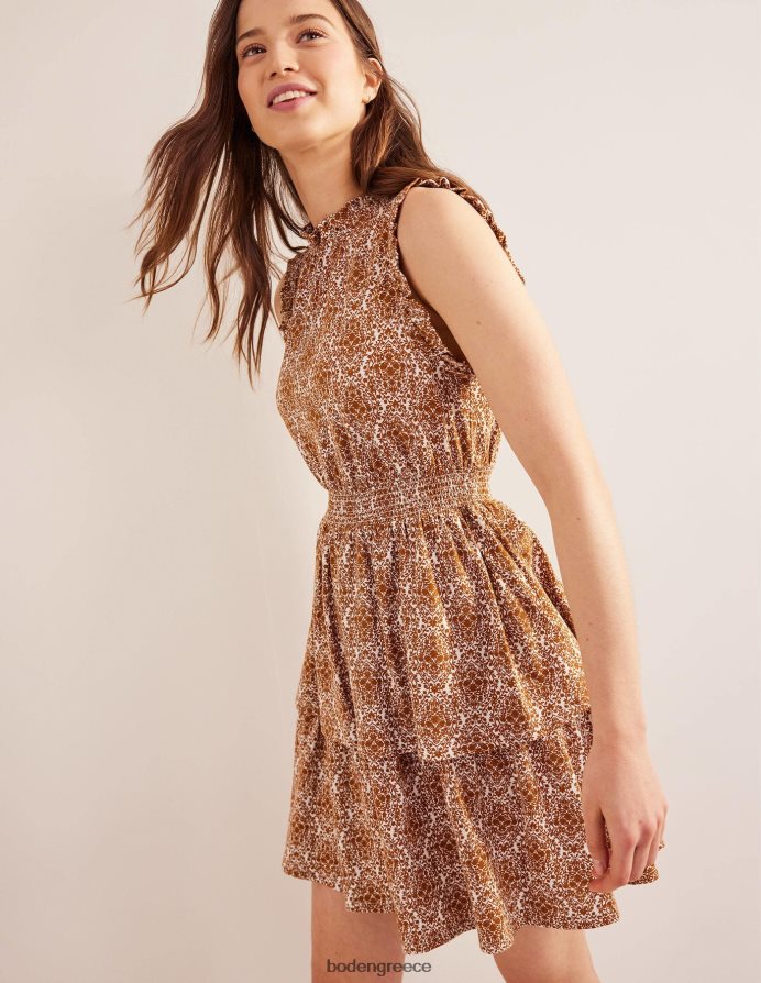 βεράντα κολοκύθας και αμπέλου είδη ένδυσης Μίνι φόρεμα με βολάν Boden γυναίκες 464PH81404