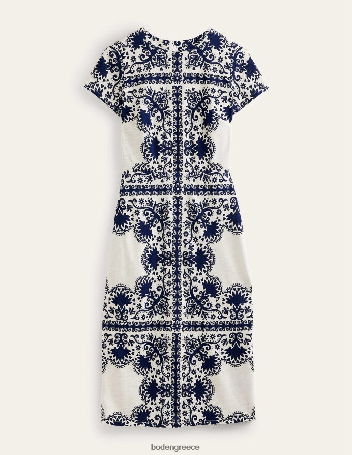 ναυτικό & τοποθέτηση λουλουδιών είδη ένδυσης Μίντι φόρεμα στήλης ζέρσεϊ Boden γυναίκες 464PH81405