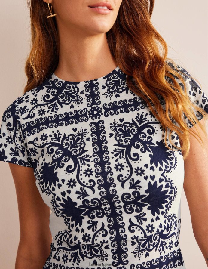 ναυτικό & τοποθέτηση λουλουδιών είδη ένδυσης Μίντι φόρεμα στήλης ζέρσεϊ Boden γυναίκες 464PH81405