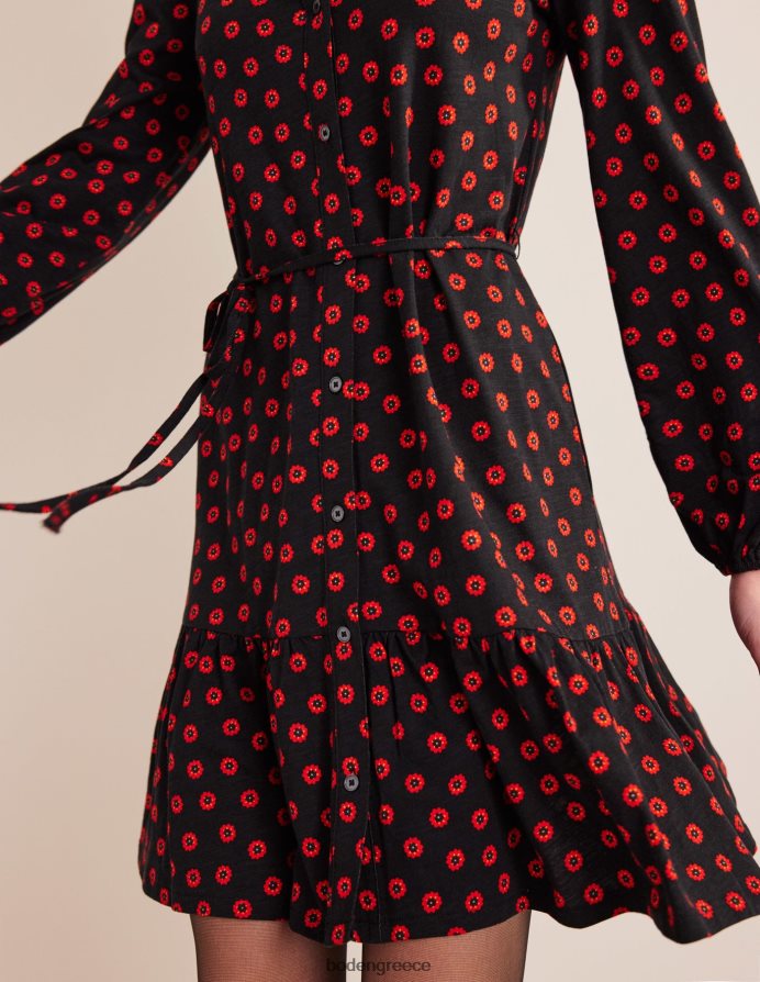 οφθαλμός μαύρου & πετούνιας είδη ένδυσης Μίνι φόρεμα πουκάμισο σε επίπεδα Boden γυναίκες 464PH81547