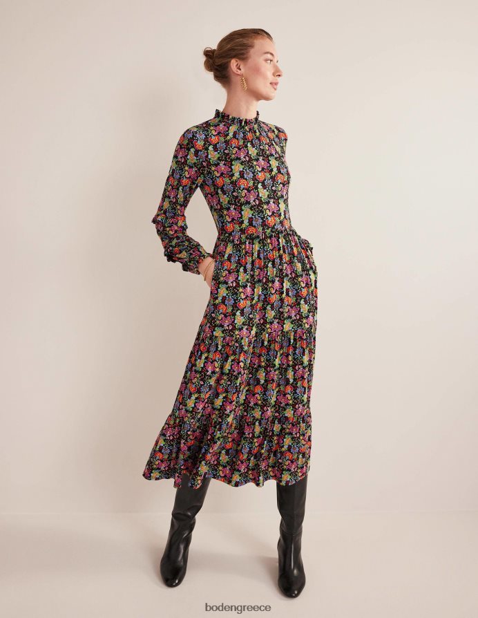 κήπος με πολλά και γαρύφαλλα είδη ένδυσης μίντι ζέρσεϊ φόρεμα με ένθετη βαθμίδα Boden γυναίκες 464PH81577