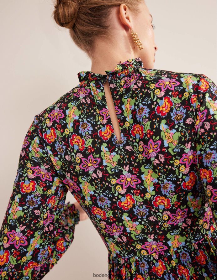 κήπος με πολλά και γαρύφαλλα είδη ένδυσης μίντι ζέρσεϊ φόρεμα με ένθετη βαθμίδα Boden γυναίκες 464PH81577