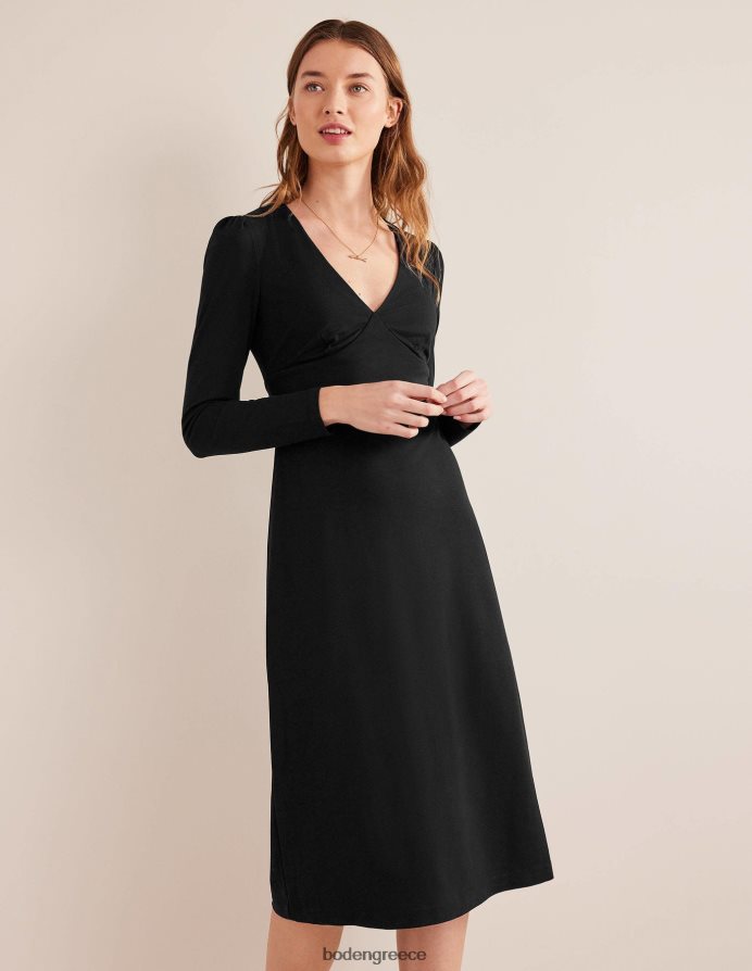 μαύρος είδη ένδυσης μίντι φόρεμα τσαγιού ζέρσεϊ στήλης Boden γυναίκες 464PH81585