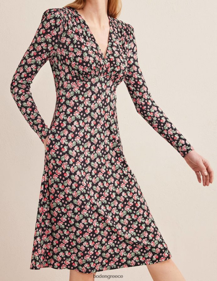 τριαντάφυλλο μαύρο & διαμάντι είδη ένδυσης Μίνι φόρεμα τσαγιού ζέρσεϊ Boden γυναίκες 464PH81603