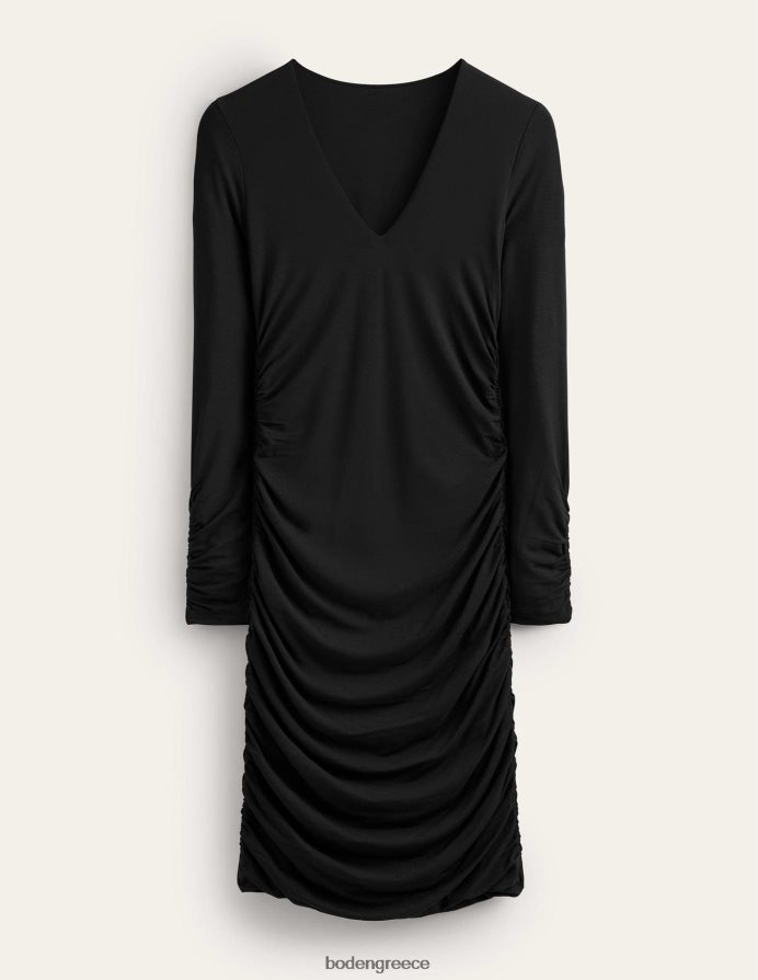 μαύρος είδη ένδυσης Μίνι φόρεμα από ζέρσεϊ με ρουχαλό σώμα Boden γυναίκες 464PH81642