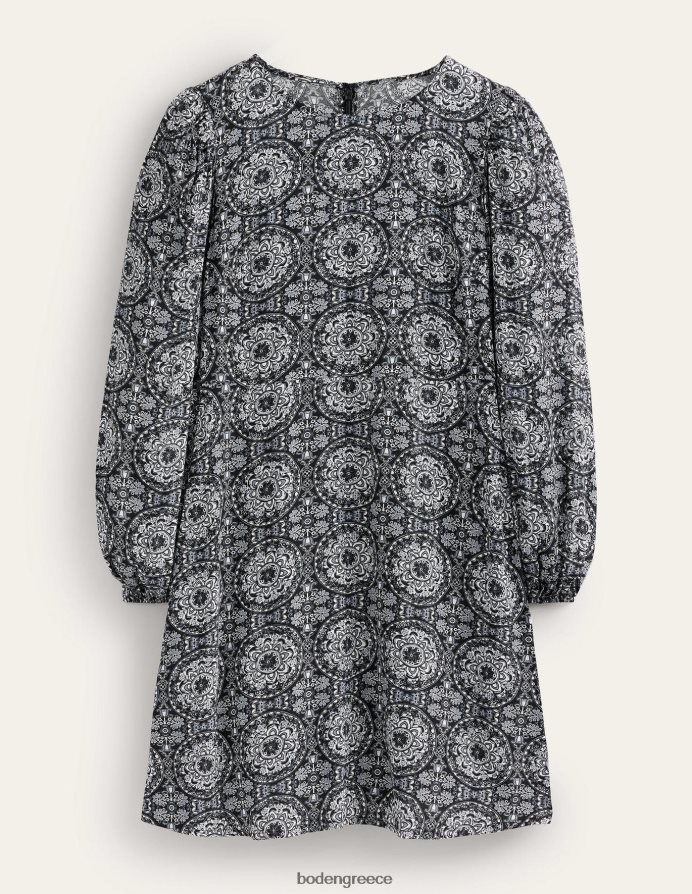 πυριτόλιθος & ηλιοφάνεια είδη ένδυσης Μίνι φόρεμα με στάμπα με λαιμόκοψη Boden γυναίκες 464PH81761