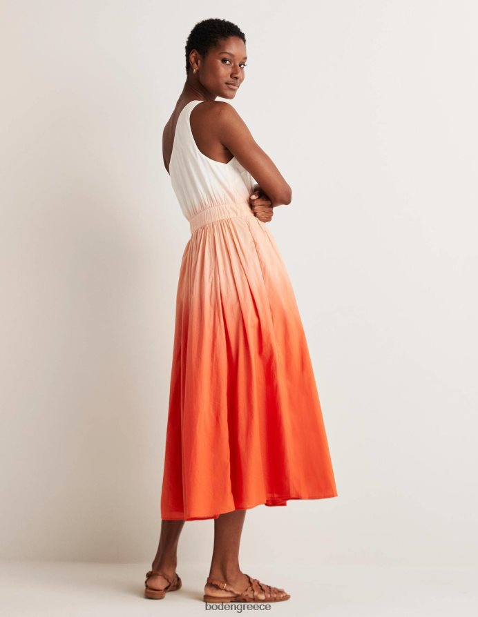 βαφή ντιπ κροτίδας είδη ένδυσης μίντι φόρεμα με έναν ώμο Boden γυναίκες 464PH81947