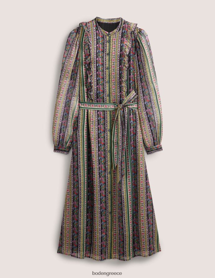 πολύ & γαρύφαλλο άνθιση είδη ένδυσης βολάν μεταλλικό μίντι φόρεμα Boden γυναίκες 464PH82065