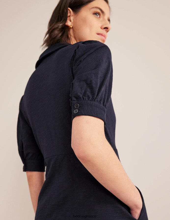 ΠΟΛΕΜΙΚΟ ΝΑΥΤΙΚΟ είδη ένδυσης Μίνι φόρεμα τσαγιού ζέρσεϊ με κουμπί Boden γυναίκες 464PH82158