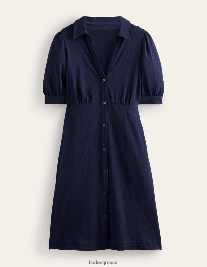 ΠΟΛΕΜΙΚΟ ΝΑΥΤΙΚΟ είδη ένδυσης Μίνι φόρεμα τσαγιού ζέρσεϊ με κουμπί Boden γυναίκες 464PH82158