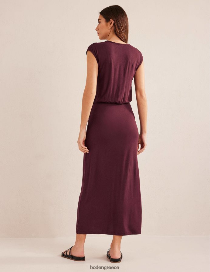 σκούρο μπορντό είδη ένδυσης μάξι φόρεμα ζέρσεϊ στήλης Boden γυναίκες 464PH82163