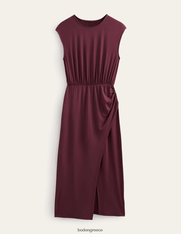 σκούρο μπορντό είδη ένδυσης μάξι φόρεμα ζέρσεϊ στήλης Boden γυναίκες 464PH82163