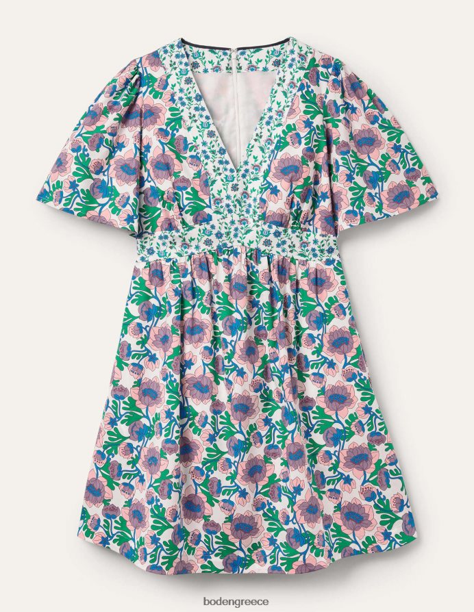 μπουμπούκι πολλαπλών & ταράτσας είδη ένδυσης Φόρεμα με λεπτομέρεια σε αντίθεση με λαιμόκοψη Boden γυναίκες 464PH82238