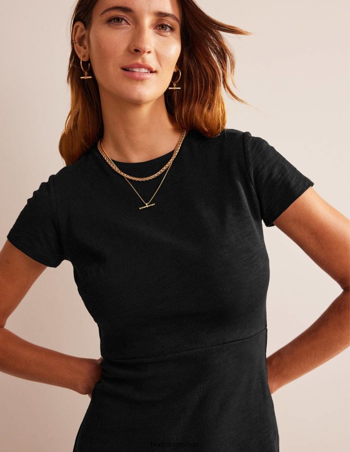 μαύρος είδη ένδυσης Μίντι φόρεμα στήλης ζέρσεϊ Boden γυναίκες 464PH82247