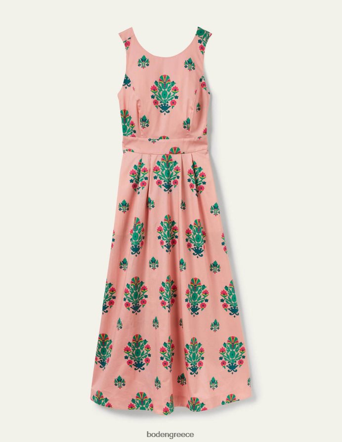 σφραγίδα μιλκσέικ & μπουκέτο είδη ένδυσης Έλσα μίντι φόρεμα με λεπτομέρεια πίσω Boden γυναίκες 464PH82406