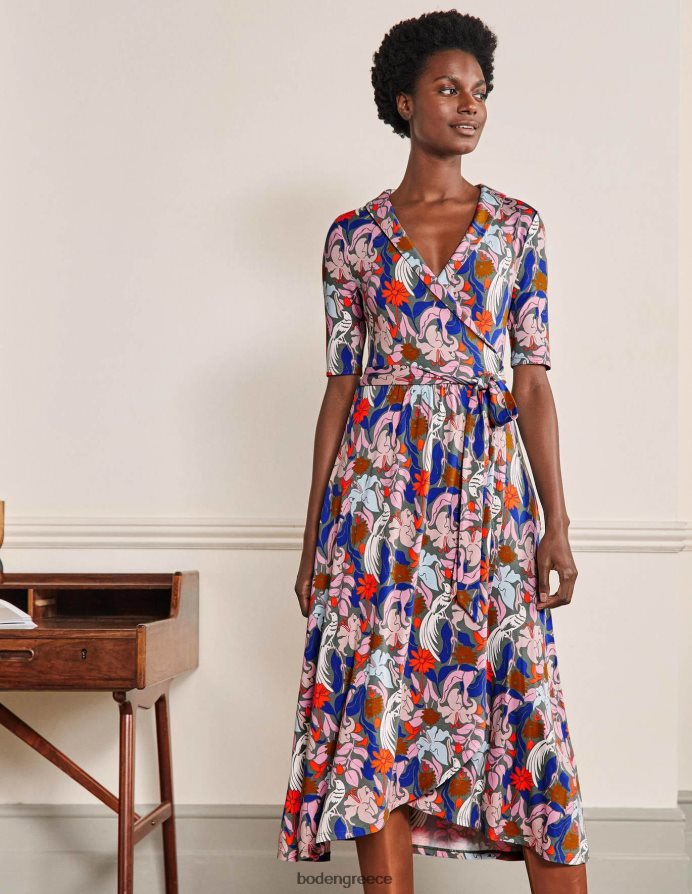 σκλήθρα & ανατολίτικο πουλί είδη ένδυσης φόρεμα με φανέλα λαβίνια Boden γυναίκες 464PH82423