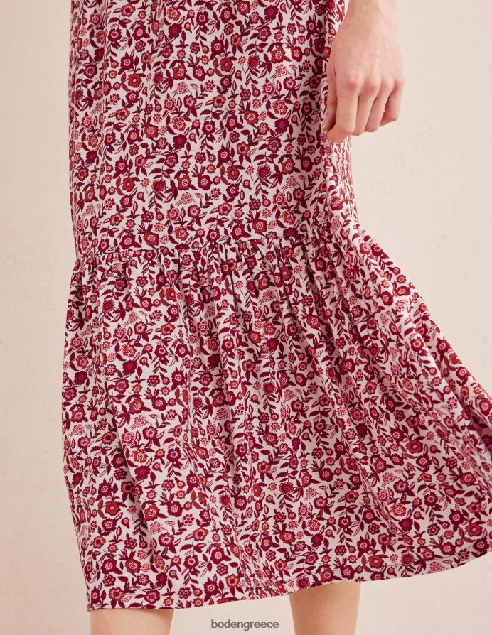 άνθιση αλεξανδρινού και πανσές είδη ένδυσης μίντι φόρεμα από ζέρσεϊ σε επίπεδα Boden γυναίκες 464PH82475