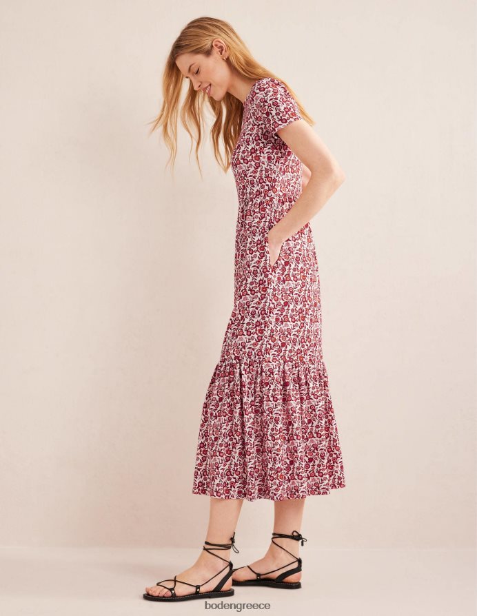 άνθιση αλεξανδρινού και πανσές είδη ένδυσης μίντι φόρεμα από ζέρσεϊ σε επίπεδα Boden γυναίκες 464PH82475