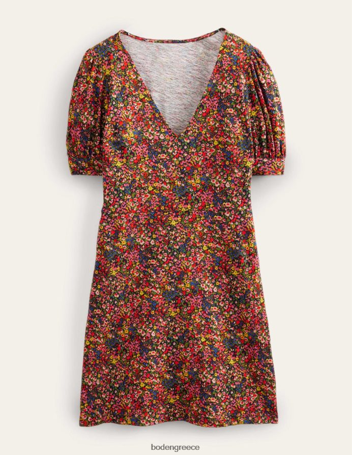 πέταλο πολυ & γαρδένιας είδη ένδυσης Μίνι φόρεμα με λαιμόκοψη Boden γυναίκες 464PH82481