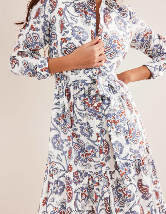 νυχτολούλουδο είδη ένδυσης βαμβακερό μάξι φόρεμα σε επίπεδα Boden γυναίκες 464PH82546