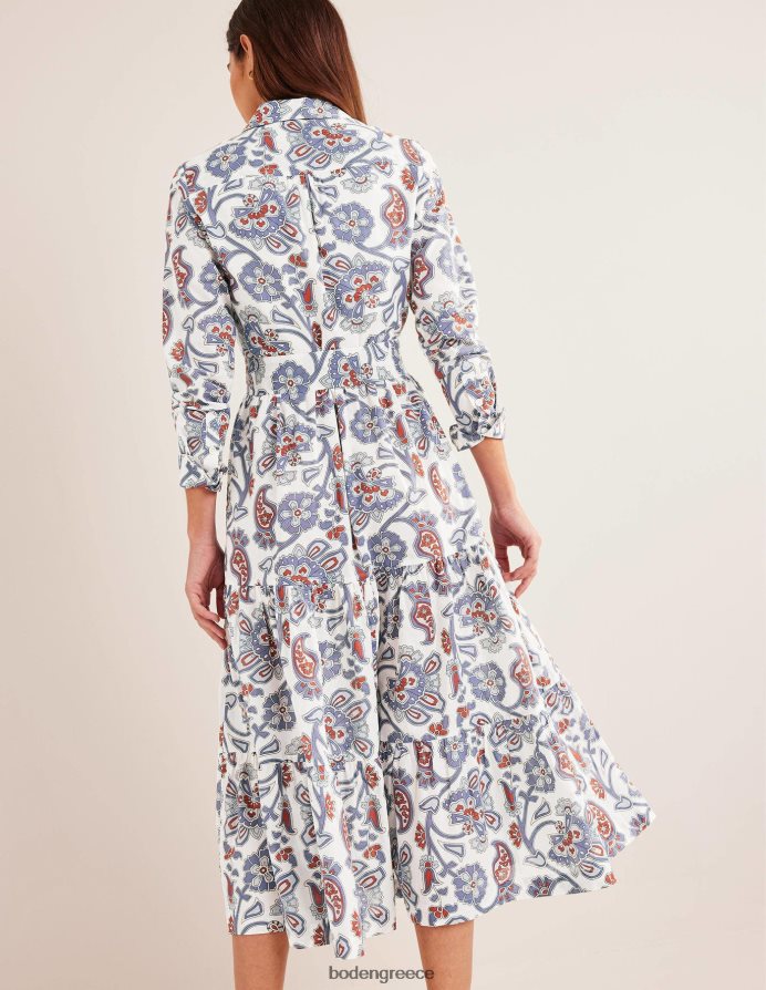 νυχτολούλουδο είδη ένδυσης βαμβακερό μάξι φόρεμα σε επίπεδα Boden γυναίκες 464PH82546